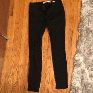 Hollister black super skinny jeans